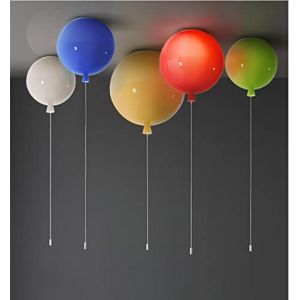 LIUNIAN Plafonnier moderne simple coloré de plafonnier de ballon, lustre décoratif de chambre d'enfants pour des filles de garçons, 25cm de diamètre, avec l'ampoule de 5W (LIUNIAN TRADING, neuf)