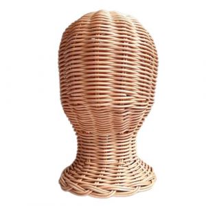 T&ecirc;te de mannequin tendance pour perruques et chapeaux en rotin, support de chapeau pour vitrines de vitrine, mannequin d'entra&icirc;nement en cosm&eacute;tologie (Bogji, neuf)