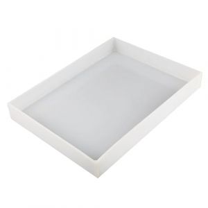 Bac de Récupération D'huile en Plastique PP Anti-fuite, Plateau de Remplacement pour Cage à Chien, Plateau D'accessoires D'organisation pour Laboratoires, Maisons, Usine(50x40x5cm/20x16x2in) (LUNAIZHUO, neuf)
