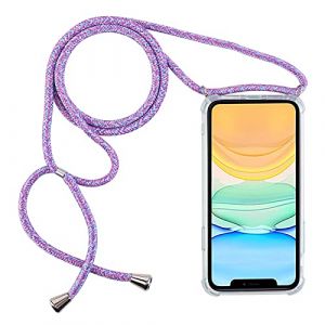 PuYu Zhe Coque pour Samsung Galaxy Note 20(4G/5G) avec Cordon de Collier, Coque Transparente Silicone TPU Bumper Etui Housse avec Cordon R&eacute;glable Cover T&eacute;l&eacute;phone Lani&egrave;re-Arc en Ciel Bleu (PuYu Zhe, neuf)
