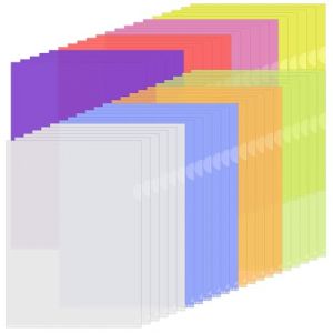 Brynlex 42 Pcs Chemise Plastique Pochette A4, 8 Couleurs Pochettes Plastiques, Dossier Rangement Documents, Chemises &agrave; Coin Pochette Transparente, pour Ranger et Classer Papiers, Documents, etc (FERESTEANU MARIGAB S.R.L., neuf)