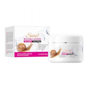 Crème de Collagène à l’Extrait d’Escargot 100g – Crème Anti-Rides Hydratante Visage, Soin Anti-Âge, Améliore l’Élasticité, Réduit les Rides et les Signes de l’Âge (CWZhangll, neuf)