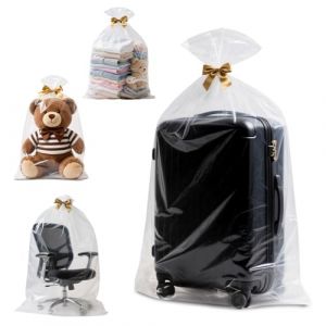 Origuuds Sacs de Rangement Plastique Transparent, 90cm x 120cm Extra Large Grands Sacs en Plastique Refermable sac D&eacute;m&eacute;nagement Etanche sac Rangement Valise pour Couette Vetement (50 &micro;m/5 Sacs) (Origuuds EU, neuf)