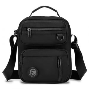 BAGZY Sacoche Homme Bandouliere Oxford Sacoche Homme Petit Sac a Main Sac Bandouli&egrave;re Sacoche Tablette Pochette Epaule Besace de Voyage &eacute;cole Travail Sac Port&eacute; &eacute;paule Sport Bourse Pochette Cartable (BAGZY, neuf)