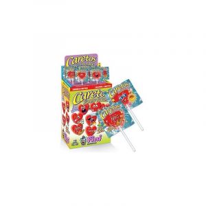 Fini - Caretos Funny Faces Fraise (TOP BONBON, neuf)