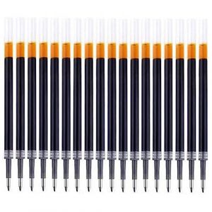Dinntty Recharges de Stylo Gel 18pcs 0.5mm recharges de Stylo Gel d'encre de Remplacement pour Les Fournitures de Papeterie d'écriture d'école de Bureau (Putes, neuf)