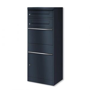 Metzler boîte à Colis avec 2 boîtes aux Lettres – Version Double XXL, Inoxydable et étanche – pour Colis Jusqu’à Taille M – RAL 7016 Anthracite – Modèle Bispo (Metzler GmbH, neuf)