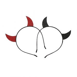 Beaupretty 2 Pièces Diable Corne Bandeau Halloween Cornes Bandeau Diable Corne Bandeau Diable Chapeau Diable Costume Chapeaux Diable Bandeau Halloween Costumes Sequin Cheveux Cerceaux Diable (lorianca, neuf)