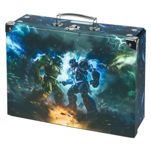 Baagl Valise pour Enfants - Jouets et Fournitures Scolaires, en Carton, Pliable avec Poignée en Métal, Robots, 32.5 x 26 x (PRESCO GROUP A.S., neuf)