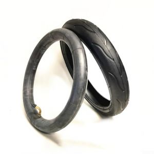 Chambre &agrave; air et pneu pour trottinette &eacute;lectrique pour etwow - 300 x 55 - Caoutchouc noir (chambre &agrave; air + pneu ext&eacute;rieur) (Mallgreat, neuf)