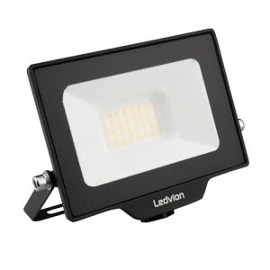 Ledvion - Projecteur LED, Incl. Câble 0,5M, 20W, 4000K, 2200 Lumens, IP65 Étanche, Connexion Rapide Incluse (Ledvion, neuf)