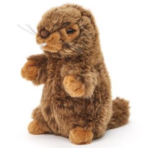 Uni-Toys - Marmotte (sans Voix), Debout - 17 cm (Hauteur) - Peluche Mankei - Doudou (Uni-Toys Shop, neuf)