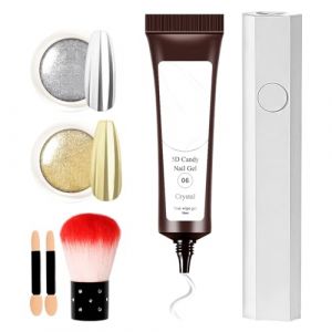 Gel pour Ongles 5D,Pâte Modelante Pour Ongles - Gel de Sculpture Non Collant et Élégant pour Occasions Formelles Quotidiennes Mariage Salon à Domicile et Fêtes (lanciy, neuf)