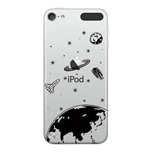 NOVAGO Compatible avec iPod Touch 7/6 / 5 (7&egrave;me, 6&egrave;me et 5&egrave;me G&eacute;n&eacute;ration) - Coque de Protection Souple en Silicone Gel Transparent avec Motif Imprim&eacute; en Relief (NOVAGO-Vendeur PRO fran&ccedil;ais, neuf)