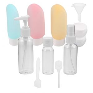 Ipetboom 11 Pi&egrave;ces Set de Flacons de Voyage Rechargeables &Eacute;tanches Bouteilles Portables L&eacute;g&egrave;res pour Cosm&eacute;tiques et Soins Peau Kit Pratique pour Vacances Avion (Cowan Micro, neuf)