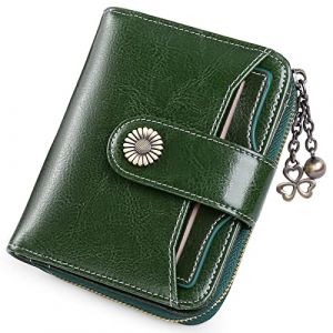 SENDEFN Portefeuille Femme Cuir Porte Monnaie Court Sac d'argent Femmes RFID Blocage Portefeuille Femmes Petit Zippé Portefeuille (Sendefn2018, neuf)