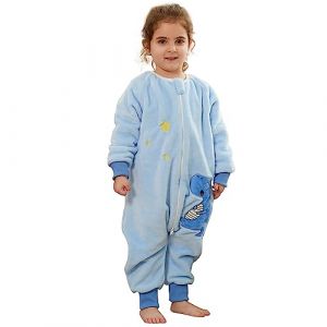 Daysskk Gigoteuse A Pied Hiver 2-3 Ans Gigoteuse Tog 2 Manches Longues Surpyjama Bébé Hiver Gigoteuse avec Jambes Hiver Pyjamas Bébé en Flanelle Hiver (Daysskk, neuf)