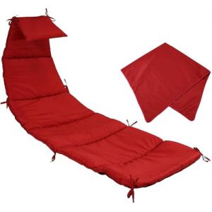 Coussin et parapluie de rechange en tissu pour chaise longue – Améliorez votre chaise hamac suspendue, chaise longue et chaise avec des accessoires résistants et élégants pour améliorer votre (qunqunbaihuo, neuf)