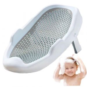 Baby Bather Hrewable Baby Lounger 0-24 mois avec un trou de drain baignoire du nourrisson quotidien portable baby-baignier résistant aux baignoires de baignoire pliable pour les nouveau-nés gris, bab (enshishishaobobaihuoyouxiangongsi, neuf)