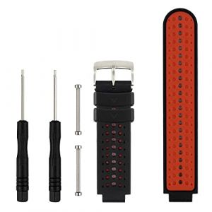 Honecumi Bracelet Compatible Avec Garmin Forerunner 735XT, 220/230/235/620/630 GPS-Uhr, Approach S20 S5 S6 Golf Watch - Souple Silicone Classique Réglable Sport (honecumi-FR, neuf)