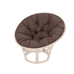 Coussin de Jardin, Coussin Fauteuil Cocon, Coussin Fauteuil rotin, Fauteuil Jardin, Coussin Fauteuil Suspendu – Marron – Fabriqué en UE (PillowPrim, neuf)