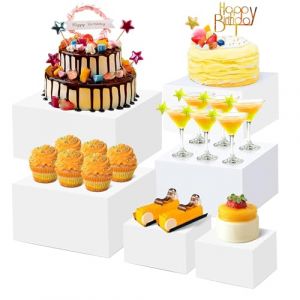 Presentoir A Gateau Blanc,Presentoir Aperitif Buffet,PréSentoir Buffet Traiteur Mariage,Lot De 6 Supports De Buffet Pour Desserts, PréSentoirs De Table, PréSentoirs De Cubes Pour Aliments (DUXINGXIA-EU, neuf)