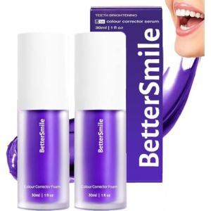 2PCS Dentifrice Blanchissant Violet,Dentifrice Correcteur de Couleur V34,V34 Correcteur Violet,Dentifrices de Nettoyage Buccal pour Blanchiment des Dents (ZHJWEN Store, neuf)