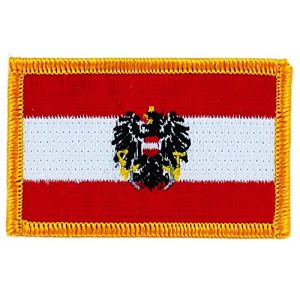 Akachafactory Patch &eacute;cusson brod&eacute; Drapeau Autriche autrichien Aigle Flag thermocollant Insigne (Akachafactory, neuf)
