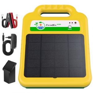 16KM cloture electrique solaire cloture electrique, 8KV cloture electrique pour animaux bétail clôture électrique,batterie cloture electrique electrificateur cloture electrique pour chien (Vert) (ZHFEIIRU, neuf)