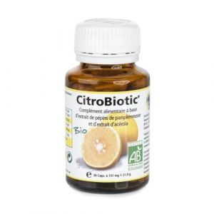 Citrobiotic Extrait De Pepins De Pamplemousse + Acerola Bio 30 Gelules (ETIKBIO, neuf)