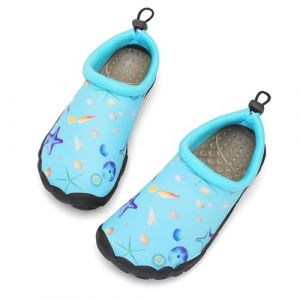 Mishansha Chaussures Aquatiques Enfant S&eacute;chage Rapide Chaussures de Plage Fille Gar&ccedil;on Chaussures d'eau Piscine Antid&eacute;rapantes 25 EU (hasimple, neuf)