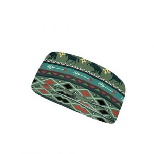 Srengjodk Bandeaux aztèques pour homme 2024 - Bandeau aztèque chic pour femme - Bandeau bohème chic bohème pour femme - Imprimé cheval personnalisé (宜昌市壹淼萨旭商贸有限公司, neuf)