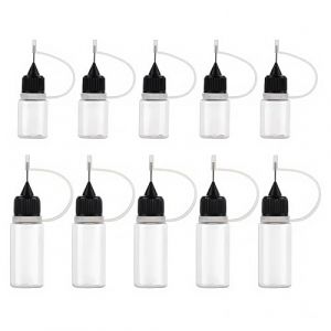 XPEX 10 Pièces Seringue avec Aiguille,Flacon Pipette, Flacons Plastique, Bouteille Plastique,Bouteille De Colle Vide, Petite Bouteille Plastique, avec Pointe D'Aiguille, Flacon Vide 5Ml Et 10Ml (UAB "DAFUHUA LT", neuf)