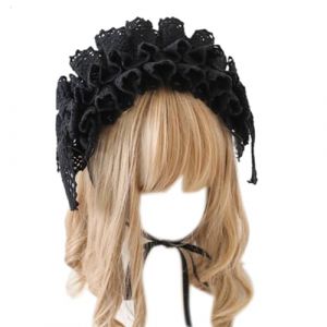 Watreketal Serre Tete,Accessoire de cheveux de femme de chambre élégant Coiffes de femme de chambre Bowknot à volants Coiffes de fête Cosplay Costume pour femmes et filles (Xuanlang Trading, neuf)