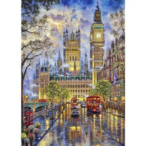 AIRDEA Grand Ben Paysage de Rue de Londres 5D DIY Diamond Painting Kit Complet, Kit de Broderie 5D, Strass Diamant Point De Croix Peinture par Numéros pour Adultes, Décoration Murale 30x40cm (AIDIYA Direct, neuf)