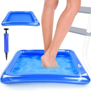 Bain de Pieds Gonflable, Pediluve Gonflable, Bassin Pied Piscine, Bassin de Piscine, Bassine Pediluve, avec Pompe, Pvc, pour Piscines, Spa à Domicile, Baignoire de Massage (ZANYUYUN LIMITED, neuf)