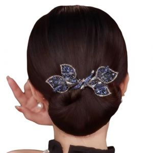 Pince à cheveux en forme de fleur, queue de baleine, machine paresseuse, bleu océan Deft P1l7 Ha Bun Bigoudi (ChiMuShi, neuf)