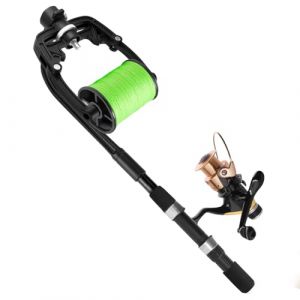 QWORK® Enrouleur de Ligne de pêche Portable, Station d'enroulement de Ligne pour Moulinet Baitcasting/Traine/Spinning, en Fibre Composite (shavinglikes, neuf)