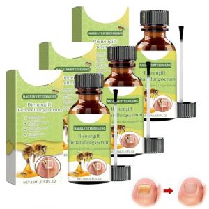 Traitement Mycose Ongle Pied, 3x 15ml Sérum de Traitement des Ongles Au Venin d'Abeille, Traitement Ongles Solution pour Les Ongles Décolorés, Épaissis, Émiettés, Soin Ongle (JKSMGS, neuf)