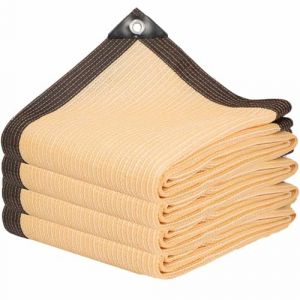 DGSFES Beige Filet d'ombrage Filet Protection Solaire,85% UV Voile d'ombrage Rectangulaire Respirante 3X3m Toile d'ombrage avec Oeillets pour Pergola Terrasse Serre Jardin Potager (DGSFES, neuf)