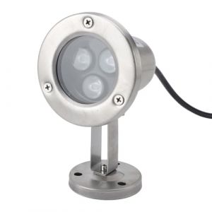lvifloae Lampe de Bassin 3 W LED en Acier Inoxydable IP68 étanche à économie d'énergie Spot Submersible pour étangs, Jardins, Cours, fontaines, piscines, Cascades, décoration, (Blanc Froid) (beiyuanwangluo, neuf)