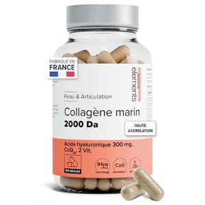 Collagene Marin + Acide Hyaluronique 300mg - Peau & Articulation - Type I & III - Avec Vitamine C, Coenzyme Q10, Vitamine B3 - G&eacute;lules x100 - Beyond Elements (ARAGAN&reg;, neuf)