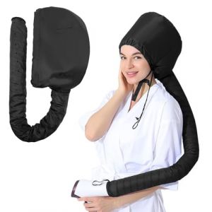LOPHE Casque de Séchage pour Sèche-Cheveux, Casque sèche, Casque pour séchage cheveux, Capuchon de séchage pour le séchage convient à toutes les tailles de tête et de cheveux(Noir) (Botoo, neuf)