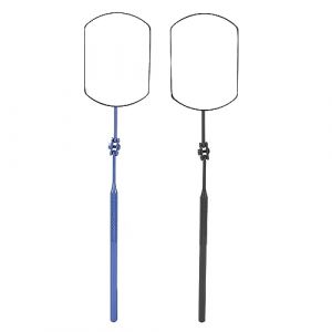 Miroir d'extension de cils 2pcs Min de maquillage carré pliable miroir de maquillage 360 ​​degrés Clear anti-brouillard miroir de détail portable pour les professionnels du salon (FangNiuJie, neuf)