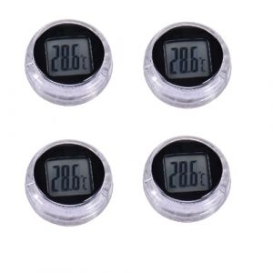 Lot De 4 Thermom&egrave;tres De Moto, Thermom&egrave;tre Num&eacute;rique Pour Moto, Thermom&egrave;tre Universel &Eacute;tanche Pour Guidon De Moto, Thermom&egrave;tre Rond &Agrave; Coller, Petit Thermom&egrave;tre Pour Tableau De Bord De Voiture (kedouia, neuf)