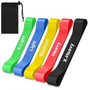 Fefod Bandes &Eacute;lastiques pour Corriger Hallux Valgus, 5PCS Bandes de R&eacute;sistance Pieds, Kit 5 Niveaux &Eacute;lastiques, Separateur Orteil, Correcteur Hallux Valgus, Fasciite Plantaire R&eacute;&eacute;ducation Barefoot (Fefod Direct, neuf)