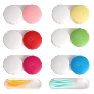 Etui pour Lentilles de Contact 6 Pi&egrave;ces, 2 Extracteurs de Lentilles, Bo&icirc;tes de Lentilles de Contact de Voyage Anti-Fuite, Id&eacute;al pour la Maison et les D&eacute;placements, L&eacute;ger et Portable pour Sac &agrave; Main (chengongspace, neuf)