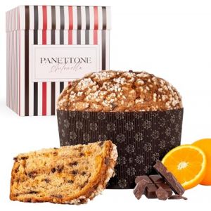 Panettone Antonella au Chocolat et à l'Orange XXL 1200 g - Élaboration Artisanale avec Recette Traditionnelle - Délicieux Panettone de Noël (Enovinos, neuf)