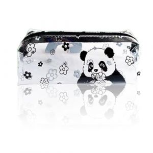 Panda Trousse Transparente Scolaire, Pencil Case, Rentr&eacute;e Scolaire, Pochette de Maquillage de Voyage, Trousse de Toilette Portable, Etanche, Cosm&eacute;tique, PVC (MIN  CHUNSHENG UK SHOP, neuf)