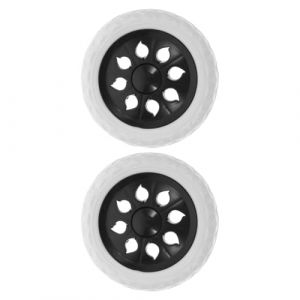 TOPBATHY Roues De Caddie Pliables 16Cm - Lot De 2 Roulettes En Plastique Et Pu Pour Chariot De Courses Roues Escalade Pour Supermarch&eacute; Et Transport Facile (Parham Ring, neuf)